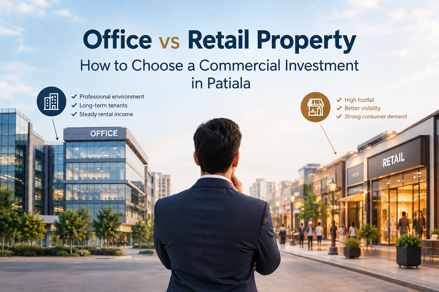 Office vs retail property investment in Patiala